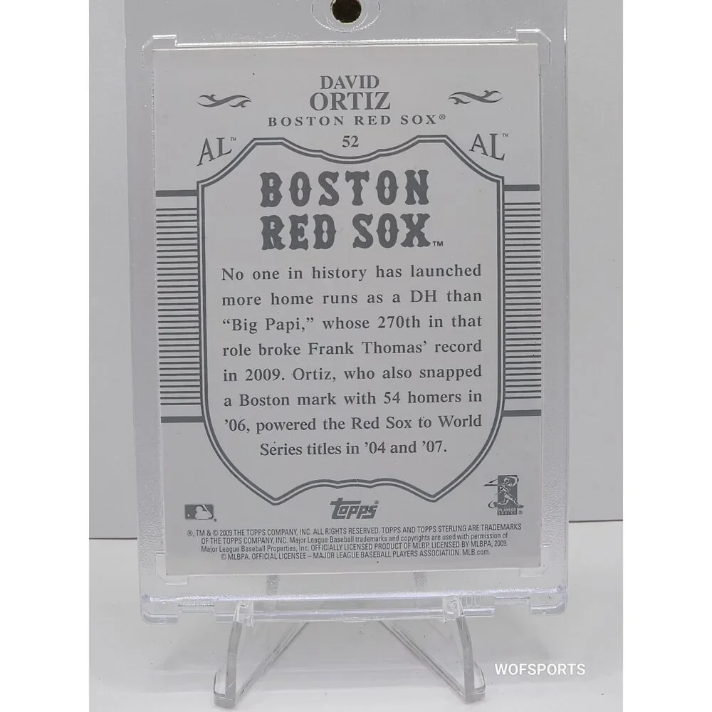 2009 Topps Sterling 127/250 David Ortiz #52 Boston Red Sox